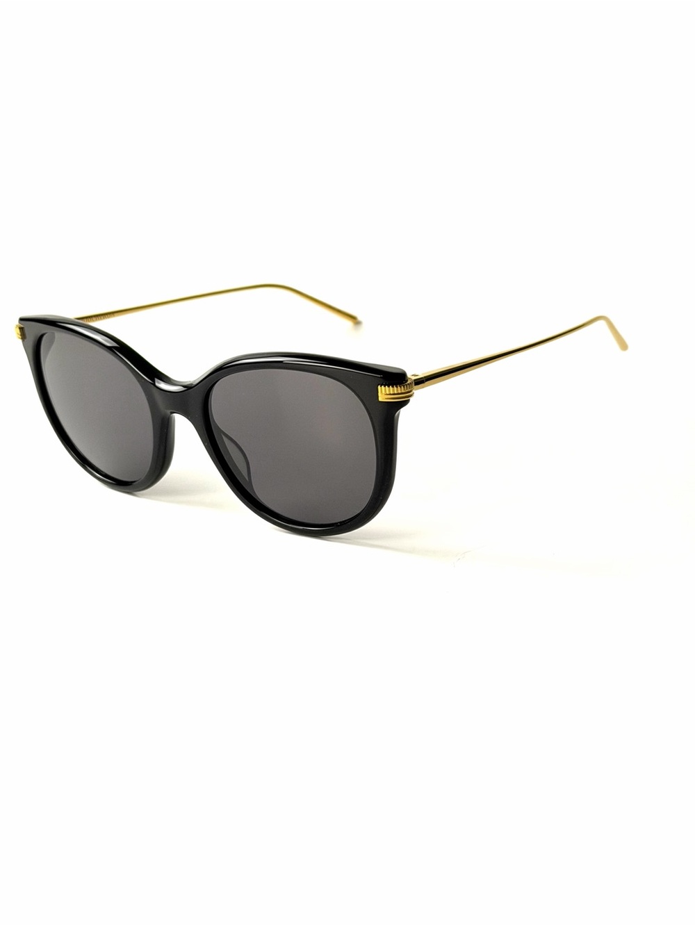 Boucheron BC 0101S 001 Black with Gold Sunglasses New Authentic 
Women's